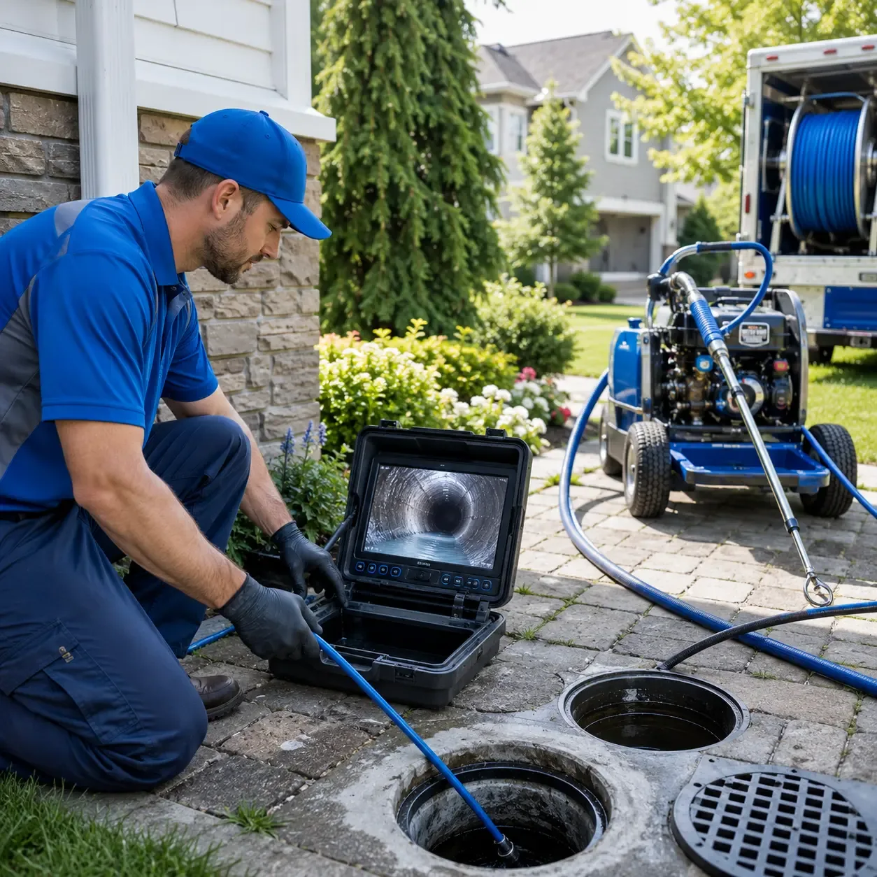 Outdoor drain cleaning professionals serving Hunt Valley, MD